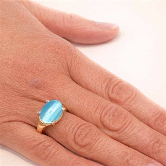 Anello Lucos Donna in Argento ES893-AZZURRO - ES893-AZZURRO